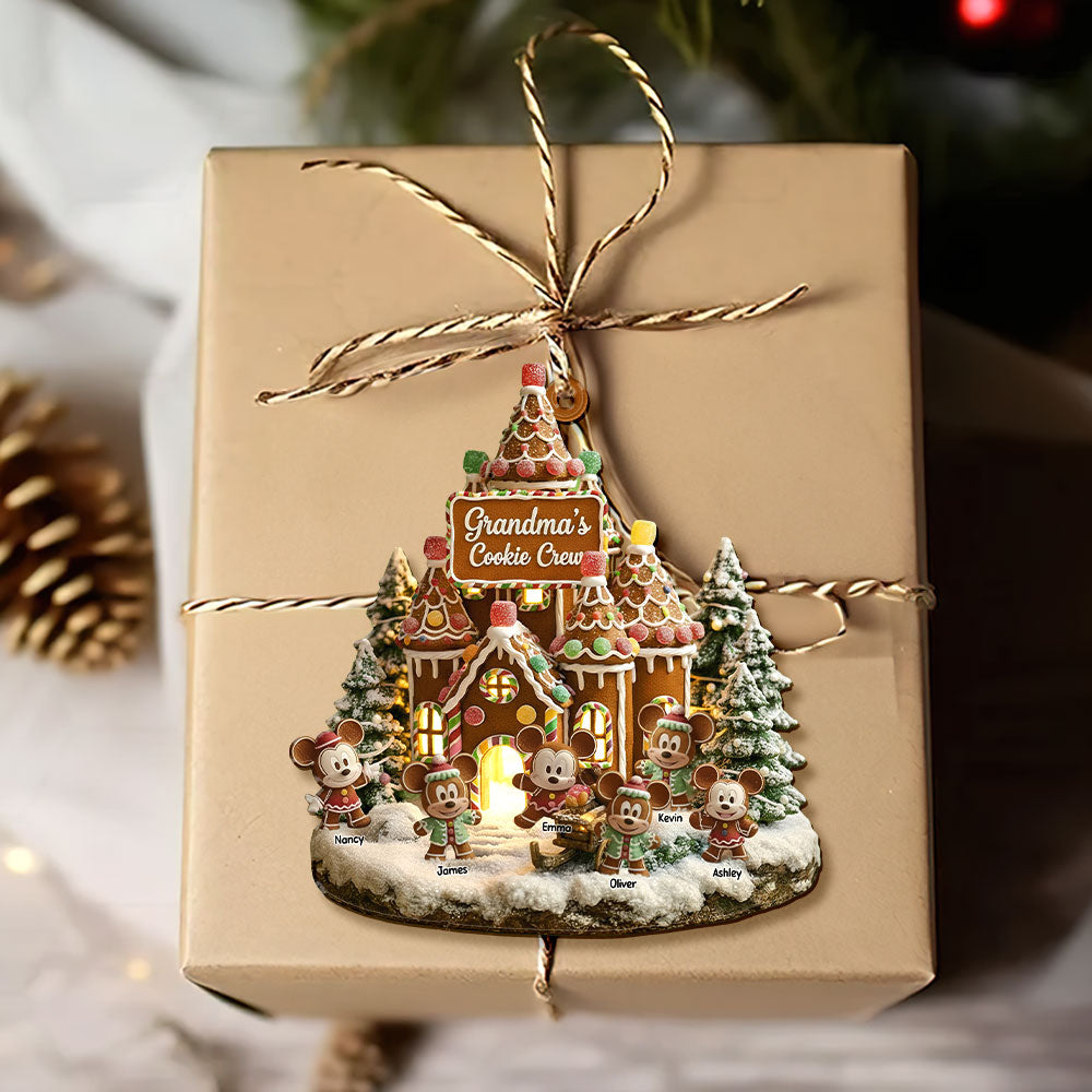 Grandma's Cookie Crew Ornament - Personalized Gift for Grandmas and Loved Ones Ornament PopCulturePrints