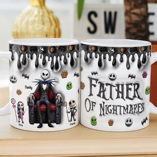“Embrace the Nightmares” - Nightmare Dad Coffee Mug - Personalized Gift for Dad and Grandpa Coffee Mug PopCulturePrints