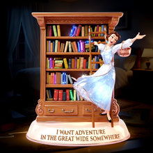 Load image into Gallery viewer, I Want Adventure Light Box - Personalized Gift for Book Lovers Light Box PopCulturePrints
