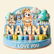 Load image into Gallery viewer, Create Cherished Memories – Personalized Mom &amp; Kids Puppy Family Plaque - Perfect Gift for Mom, Grandma, or Nanny Shaped Plaques PopCulturePrints
