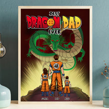 Load image into Gallery viewer, Best Dragon Dad Ever Personalized Canvas Print Poster &amp; Canvas PopCulturePrints
