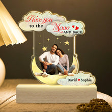 Load image into Gallery viewer, Personalized 3D LED Light - I Love You to the Moon and Back Led Night Light PopCulturePrints
