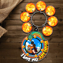 Load image into Gallery viewer, Personalized Dragon Ball Z Keychain for Couples - I Love You Just Saiyan Keychains PopCulturePrints
