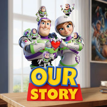 Load image into Gallery viewer, Celebrate Your Family with Our Story - Personalized Family Plaque Shaped Plaques PopCulturePrints
