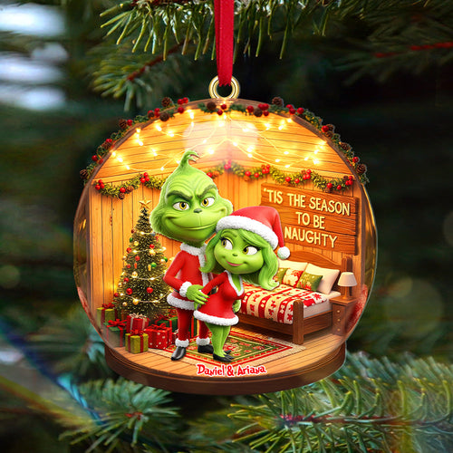 'Tis the Season to Be Naughty - Personalized Custom Acrylic Ornament for Christmas Ornament PopCulturePrints