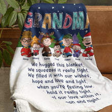 Load image into Gallery viewer, Personalized Grandma Christmas Blanket - Custom Family Design Blanket PopCulturePrints
