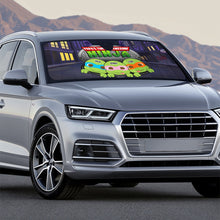 Load image into Gallery viewer, Custom Ninja Turtle Dad Windshield Sunshade Doormat PopCulturePrints
