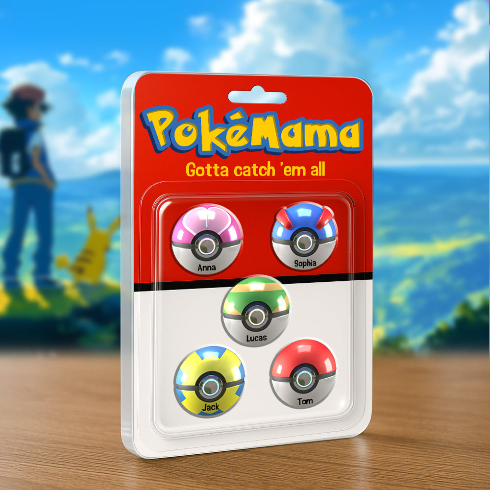 "Catch the Joy!" Personalized Pokémon-Inspired Gift for Mom - Acrylic Plaque for Mother's Day Shaped Plaques PopCulturePrints