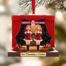 Load image into Gallery viewer, &quot;Our Friendship is Endless&quot; - Merry Fetch-mas Ornament - Personalized Gifts for Besties Ornament PopCulturePrints

