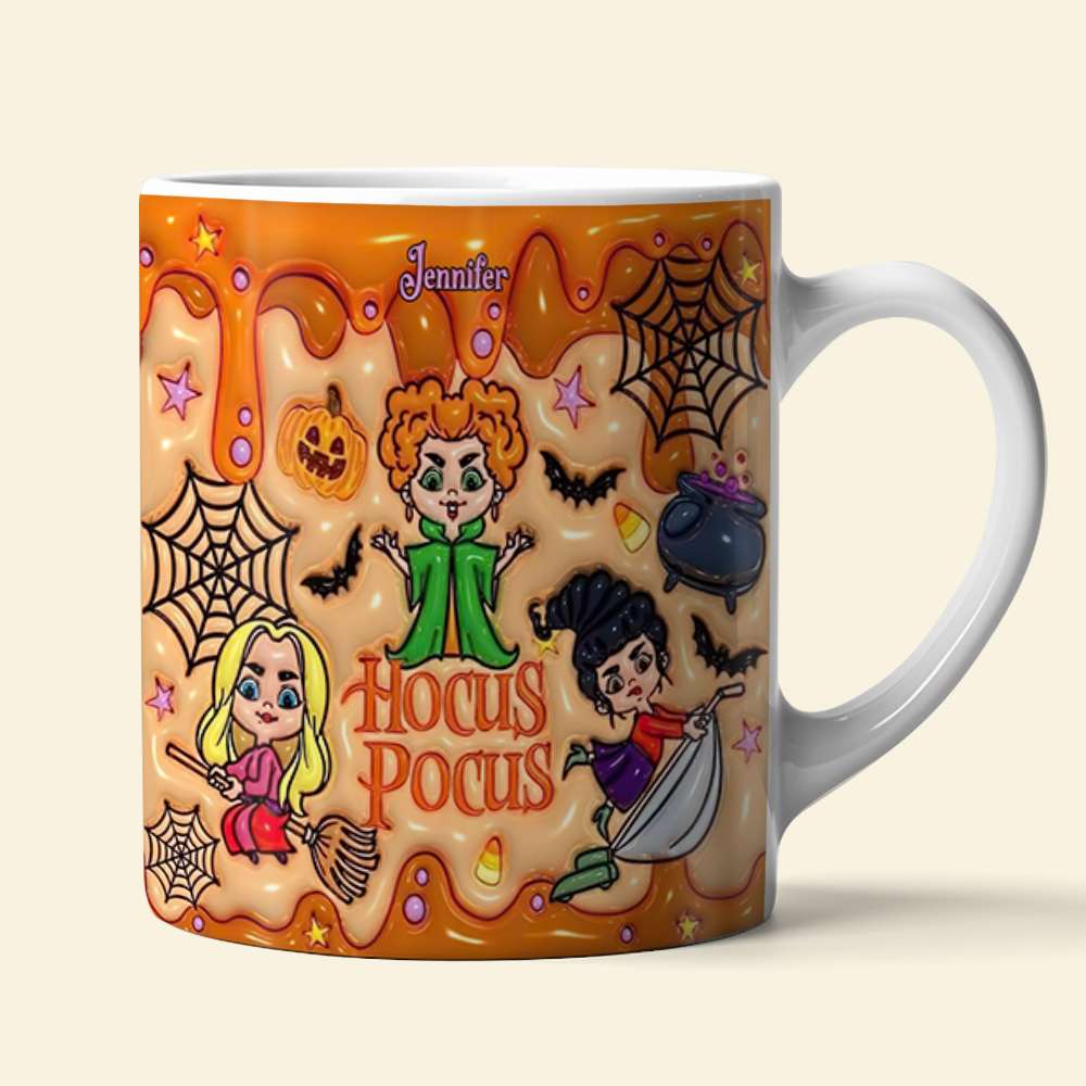 Personalized Halloween Hocus Pocus Coffee Mug – Custom Name