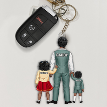Load image into Gallery viewer, &quot;Family is Everything&quot; - Personalized Dad Keychain - Custom Gift for Dad, Grandpa, and Loved Ones Keychains PopCulturePrints
