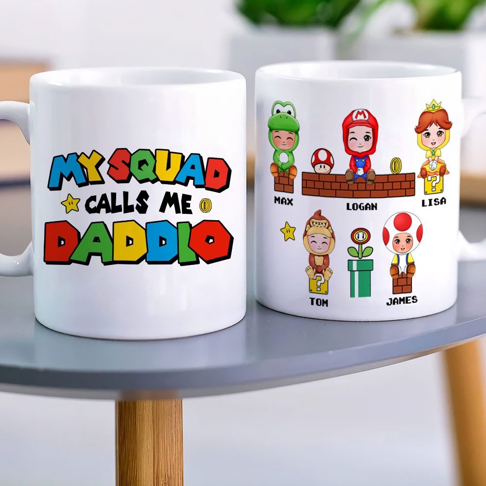 Personalized Gamer Mom Mug - My Squad Calls Me Coffee Mug PopCulturePrints