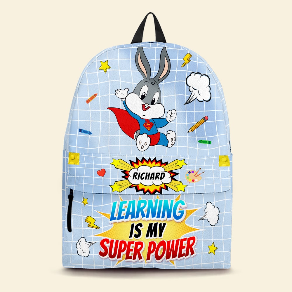 Personalized Cartoon Backpack for Kids - Super Power Design Backpack PopCulturePrints