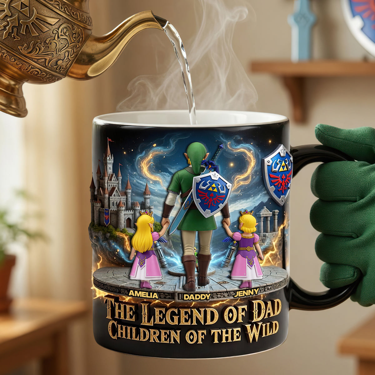 “The Legend of Dad: Children of the Wild” - Epic Quest Dad Magic Coffee Mug - Personalized Gift for Dads, Daddies, and Grandpas Coffee Mug PopCulturePrints
