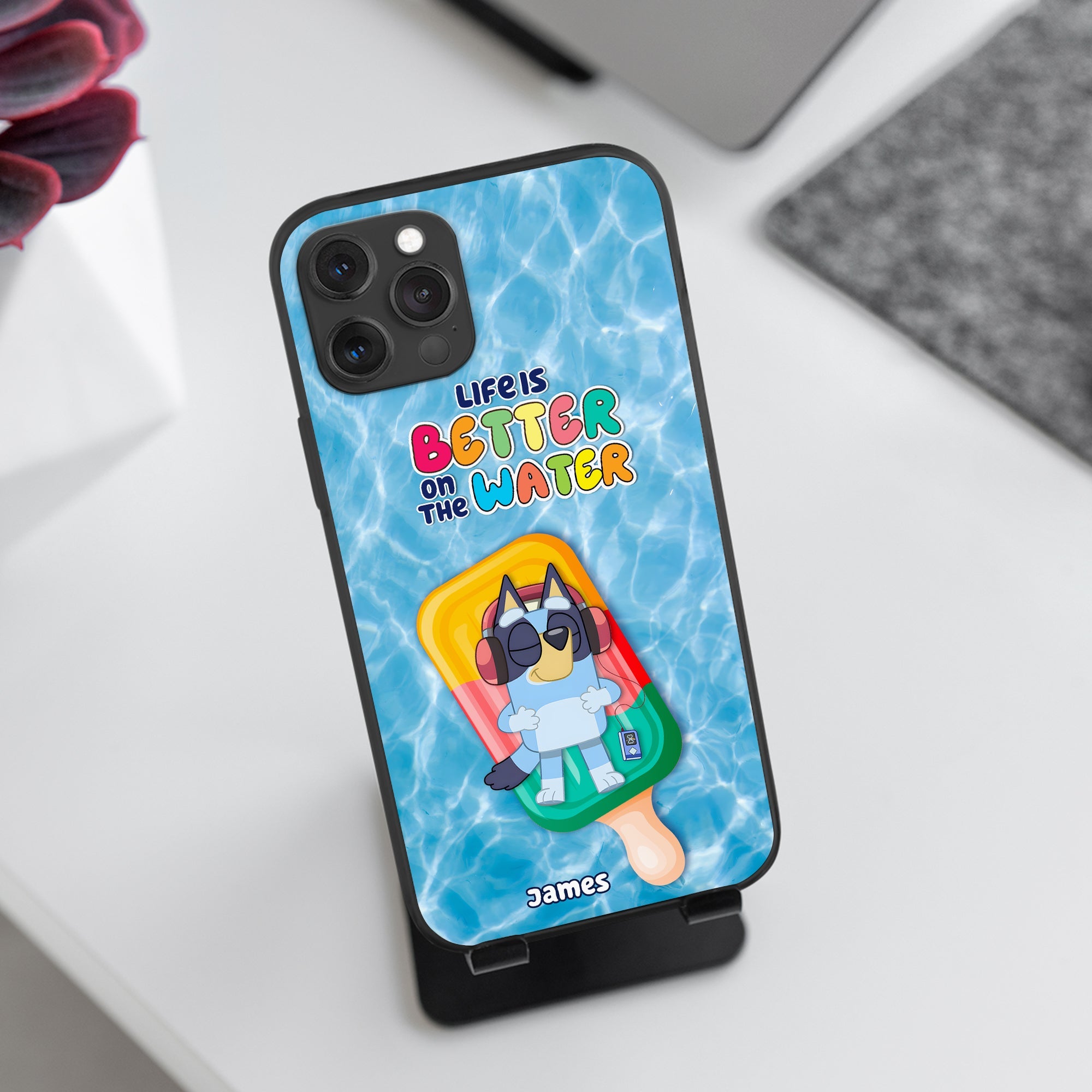 Personalized 'Life is Better on the Water' Phone Case for Fans