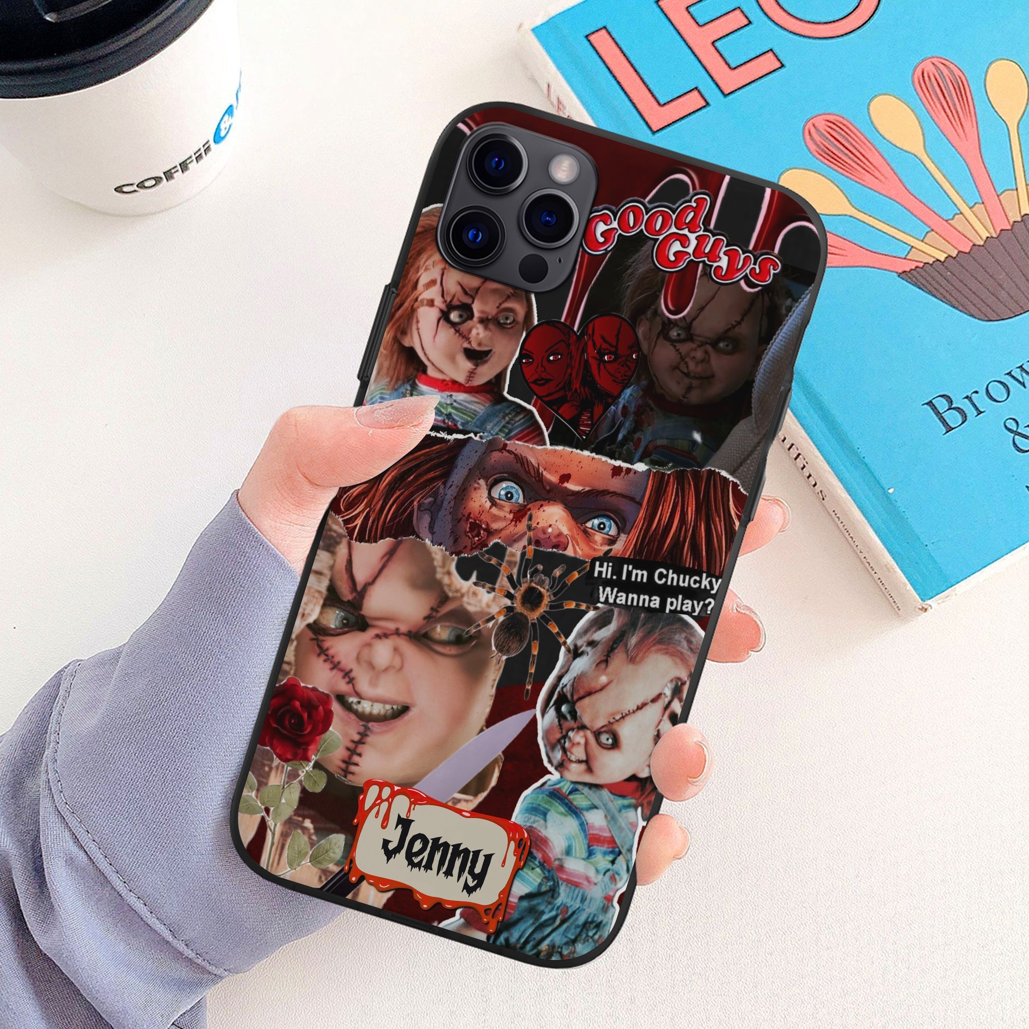 Personalized Horror Fan Phone Case - Chucky Halloween Design