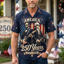 Load image into Gallery viewer, Celebrate Freedom with Style - Personalized Hawaiian Shirt for Patriots Hawaiian Shirts PopCulturePrints

