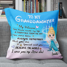 Load image into Gallery viewer, Personalized Princess Pillow for Granddaughter - Magical Gift Pillow PopCulturePrints
