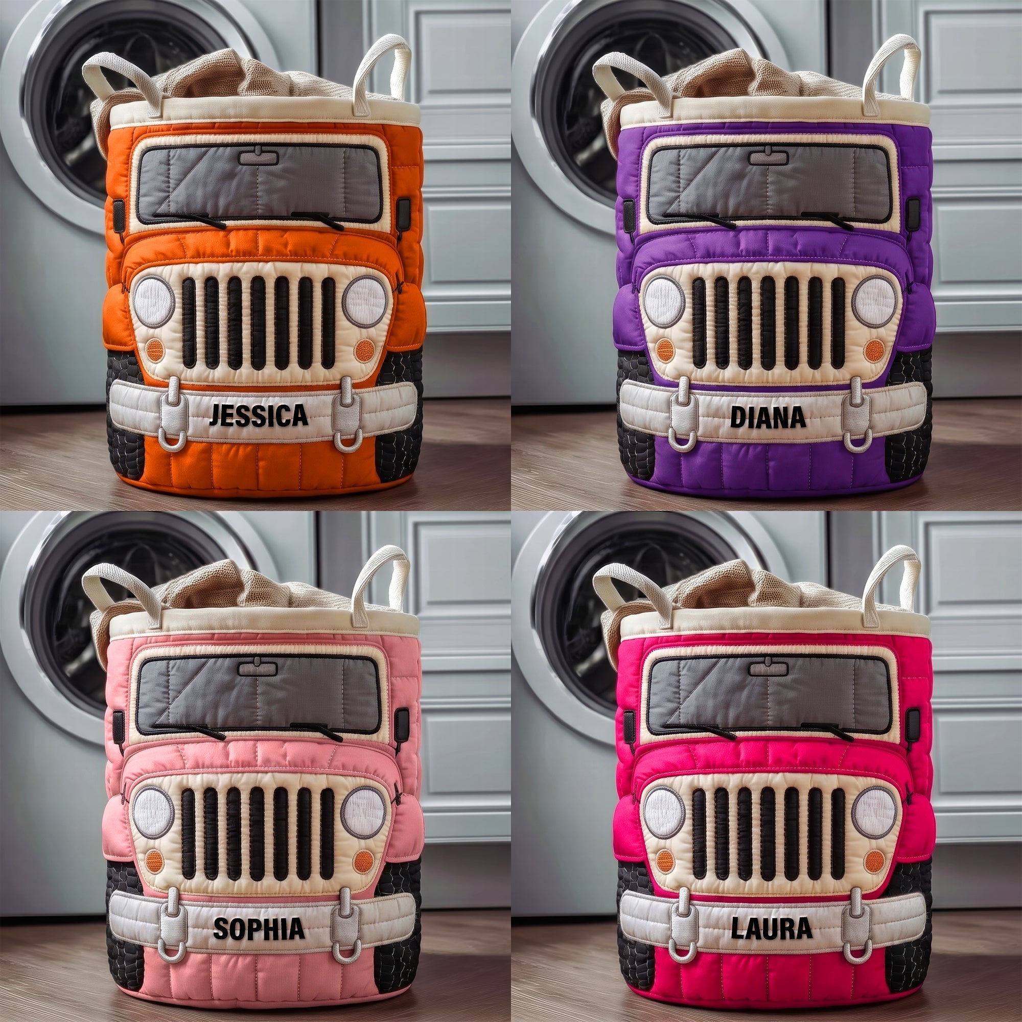Dirt Journey Quilted Laudry Basket - Personalized Gifts For Off-road Lovers 06qhqn140726 Laundry Basket PopCulturePrints