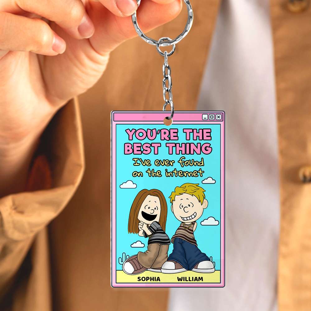 Customized Keychain for Couples – You’re the Best Thing Keychains PopCulturePrints