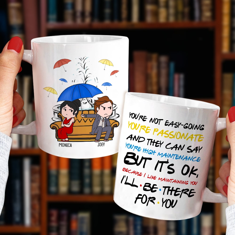 Personalized Cartoon Couple Coffee Mug - Perfect Valentine's Day Gifts for High Maintenance Love Coffee Mug PopCulturePrints