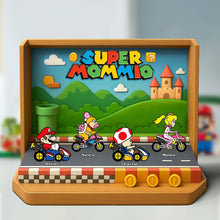 Load image into Gallery viewer, Super Mom, The Best Racing Mama - Personalized Acrylic Plaque Gift for Mom, Grandma, and Loved Ones Shaped Plaques PopCulturePrints
