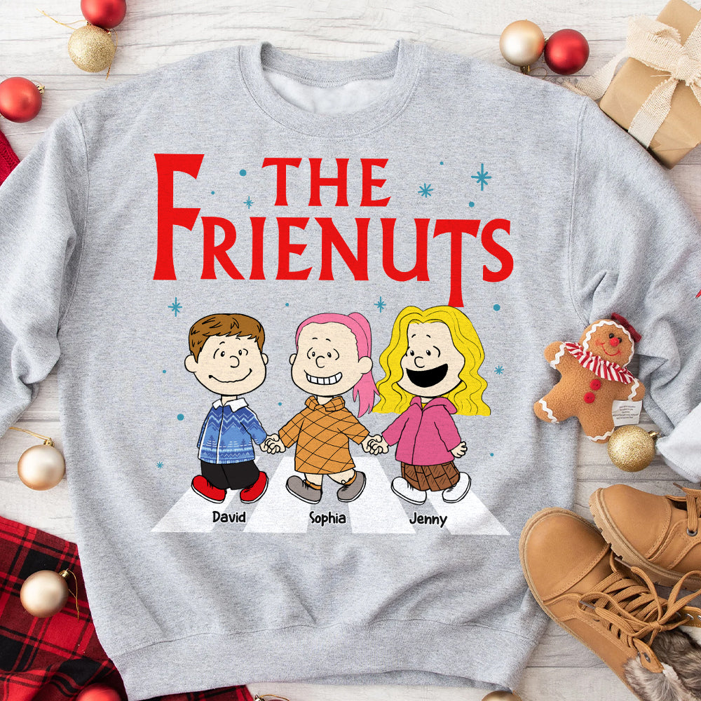 Custom Christmas Friends Shirt - Personalized Cartoon Character Gift