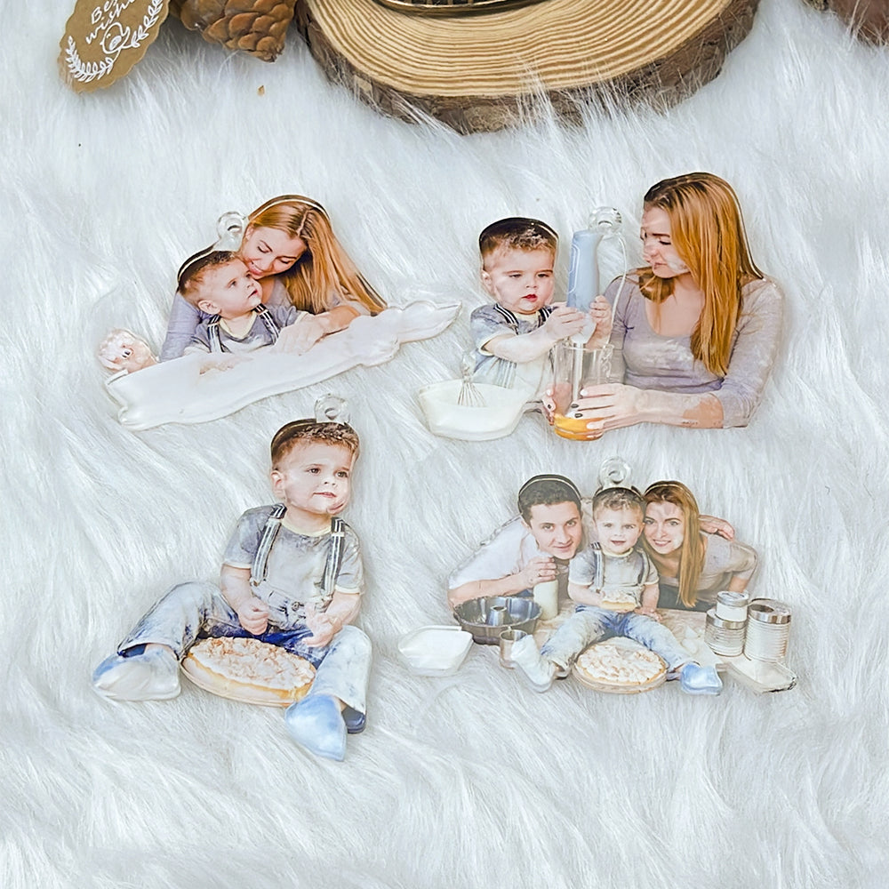 Personalized Family Photo Christmas Ornament Ornament PopCulturePrints