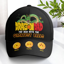 Load image into Gallery viewer, Dragon Dad Personalized Classic Cap - Greatest Balls Design Caps PopCulturePrints
