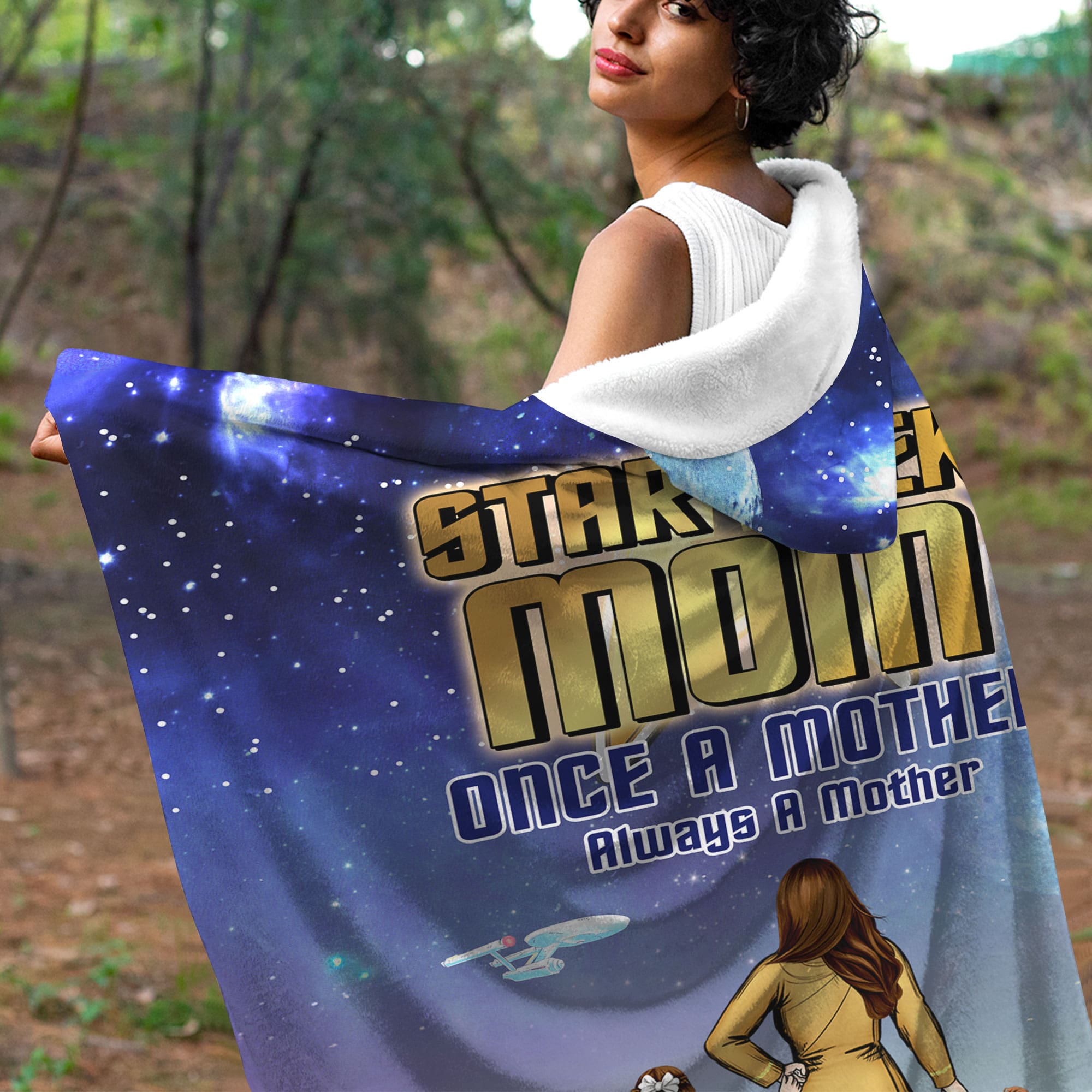 Personalized Star Trek Mom Wearable Blanket Hoodie Blanket PopCulturePrints