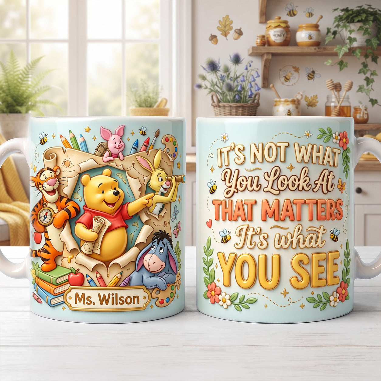 It's Not What You Look At That Matters - Personalized Teacher Coffee Mug
