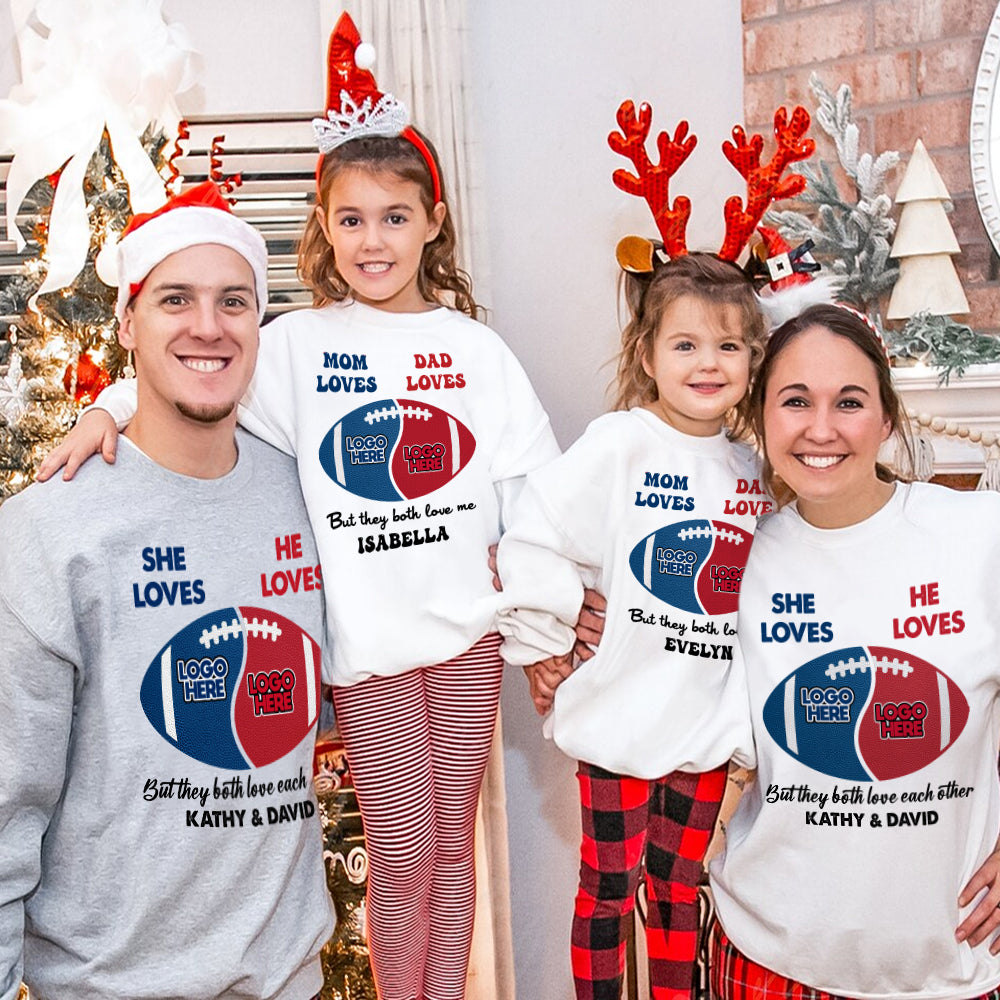 Personalized Family Love Sweatshirt - Custom Names & Design Shirts PopCulturePrints