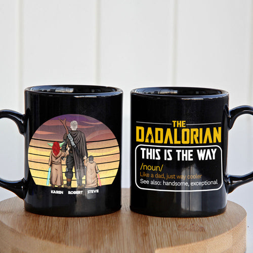 The Dadalorian Personalized Coffee Mug - Unique Dad Gift Coffee Mug PopCulturePrints