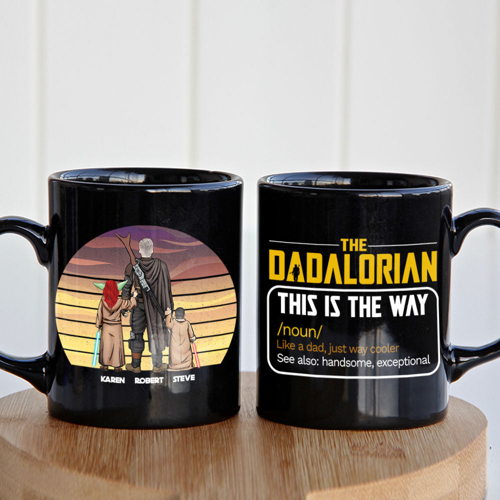 The Dadalorian Personalized Coffee Mug - Unique Dad Gift Coffee Mug PopCulturePrints