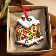 Load image into Gallery viewer, Custom Green Monster Pet Grooming Christmas Ornament Ornament PopCulturePrints
