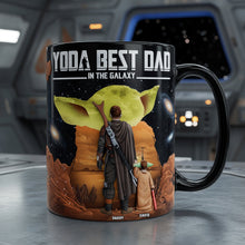 Load image into Gallery viewer, Yoda Best Dad in the Galaxy - Personalized Magic Mug Gifts for Dads Coffee Mug PopCulturePrints

