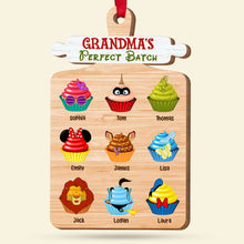 Load image into Gallery viewer, Grandma&#39;s Perfect Batch Personalized Wood Ornament Ornament PopCulturePrints
