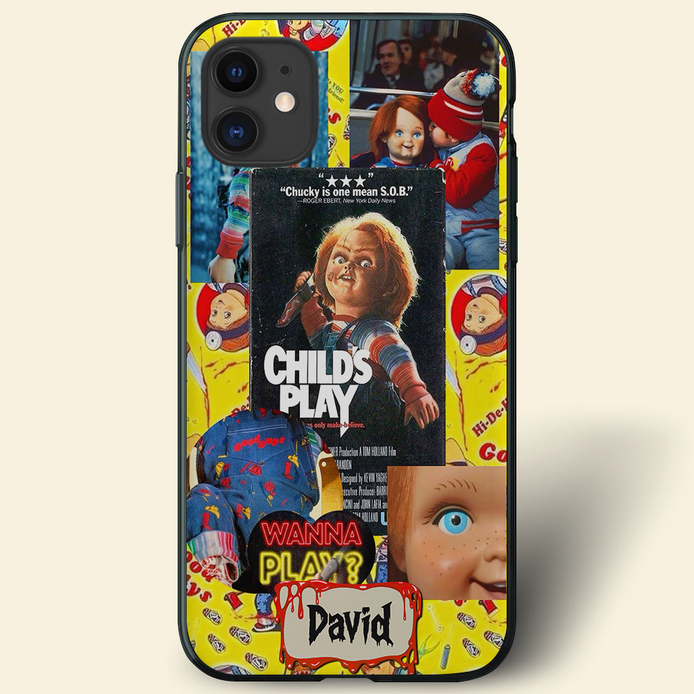 Personalized Horror Fan Phone Case - Chucky Halloween Design