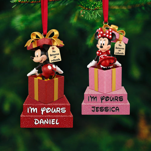 I'm Yours - Personalized Couple's Ornament for a Sweet Moment Ornament PopCulturePrints