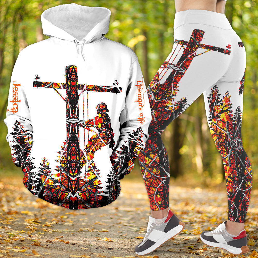 Personalized Lineman's Wife Hoodie & Leggings Set