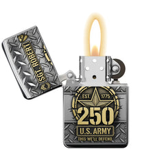 Load image into Gallery viewer, Honor the Brave: Military 250th Anniversary Flame Lighter - Personalized Gift for Veterans Lighter PopCulturePrints
