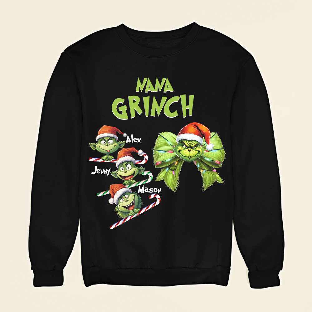 Personalized Nana Grinch Christmas Shirt