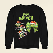 Load image into Gallery viewer, Personalized Nana Grinch Christmas Shirt
