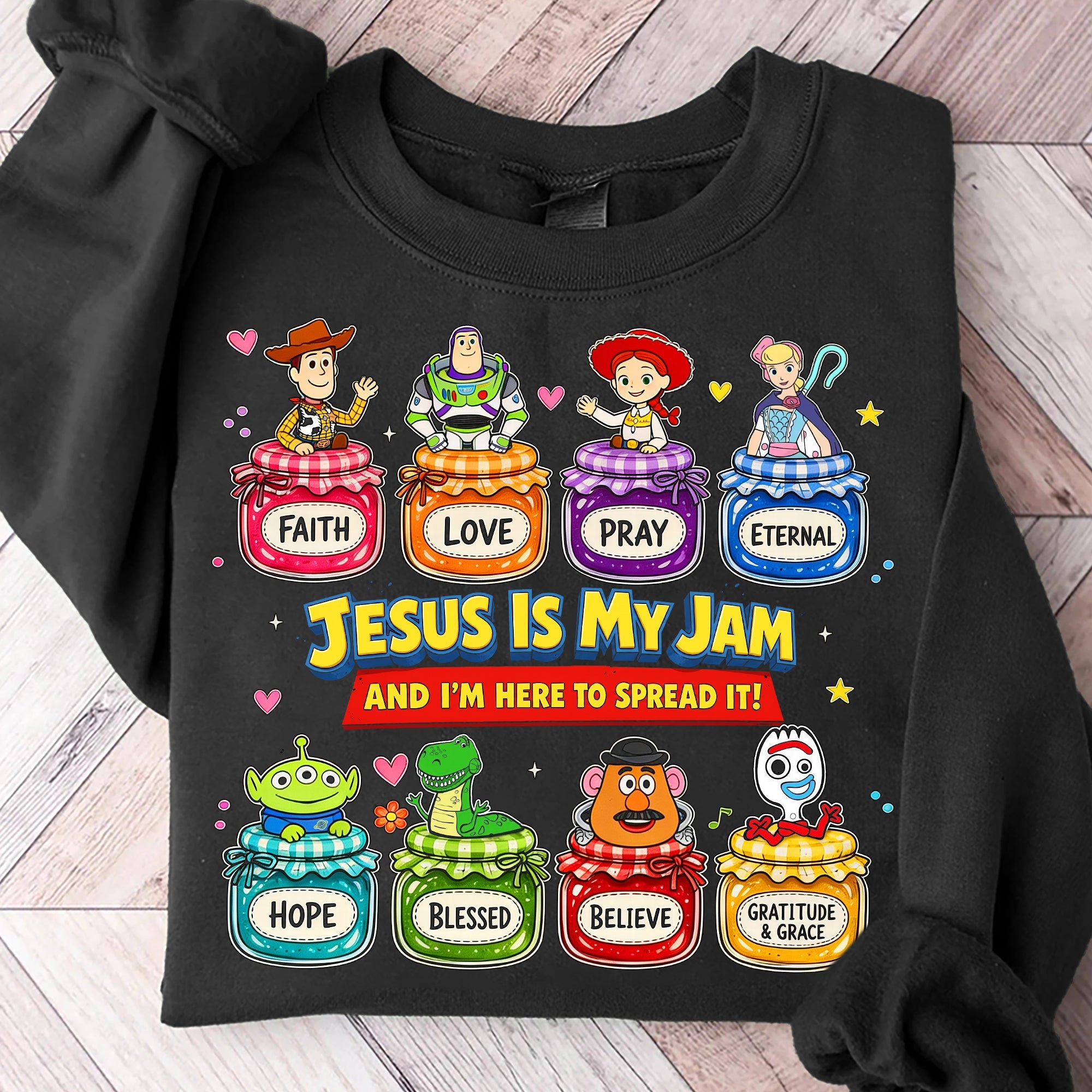 Spread the Joy with Sweet Faith Jam Jars Shirt - Personalized Gift for Christians