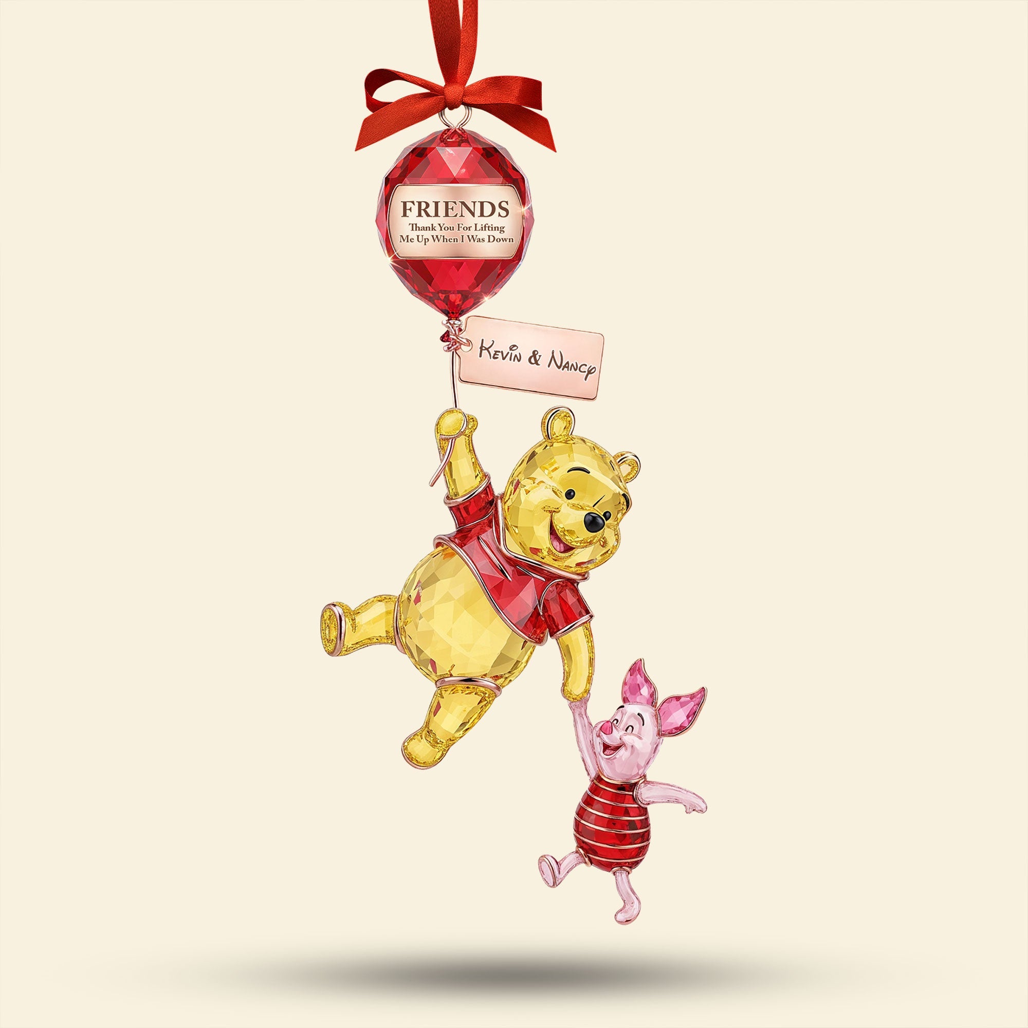 Good Friends Lift Each Other Up Ornament - Personalized Gift for Best Friends Ornament PopCulturePrints