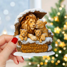 Load image into Gallery viewer, Family is Where Life Begins - Personalized Majestic Christmas Ornament Ornament PopCulturePrints
