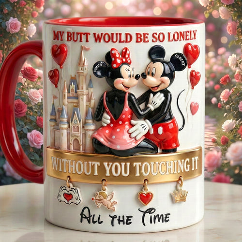 My Butt Would Be So Lonely - Playful Couple Accent Mug Coffee Mug PopCulturePrints