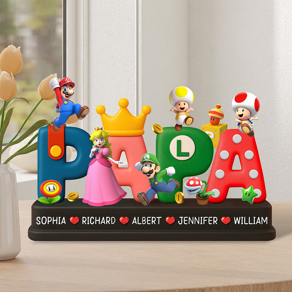 ‘Super Dad!’ - Personalized Gifts For Dad Plaque 012ohqn170425 Shaped Plaques PopCulturePrints