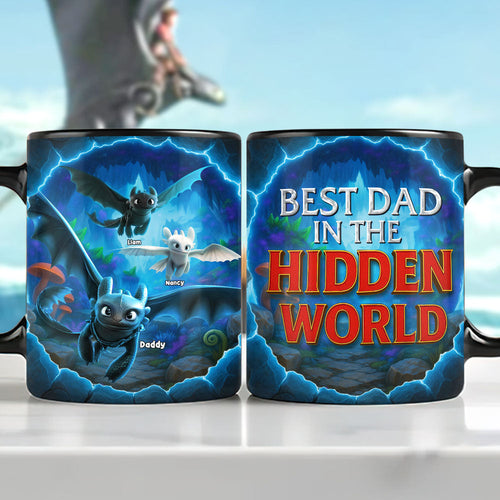 “Best Dad in the Hidden World” - Personalized Coffee Mug for Dad, Perfect Gift for Father's Day Coffee Mug PopCulturePrints