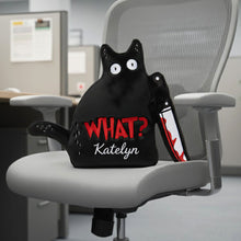 Load image into Gallery viewer, What? Custom Shaped Pillow - A Perfect Funny Gift for Coworkers Pillow PopCulturePrints
